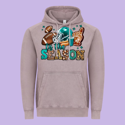 Tis The Season American Football Vintage Hoodie Designed By Jasminsmagicworld