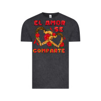 Vintage Black el amor se comparte with churros Vintage Tee - AdoDesignShop