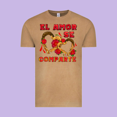 El Amor Se Comparte With Churros Vintage Tee Designed By Adodesignshop