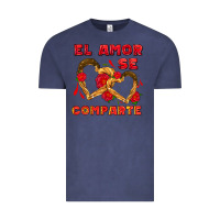 Vintage Denim el amor se comparte with churros Vintage Tee - AdoDesignShop