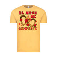Vintage Mustard el amor se comparte with churros Vintage Tee - AdoDesignShop