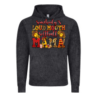 Vintage Black somebody's loud mouth softball mama Vintage Hoodie - Jasminsmagicworld
