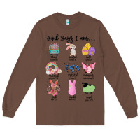 Chestnut gos says ı am easter Long Sleeve Tee - MaliasSmallBusiness