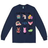 Navy gos says ı am easter Long Sleeve Tee - MaliasSmallBusiness