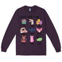 Plum gos says ı am easter Long Sleeve Tee - MaliasSmallBusiness