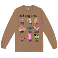 Toasted Coconut gos says ı am easter Long Sleeve Tee - MaliasSmallBusiness