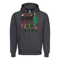 Smoke too cute to wear ugly  christmas Zipper Hoodie - MaliasSmallBusiness
