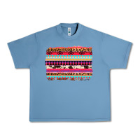 Pebble Blue aztec western leopard cowhide background Urban Heavy Tee - AdoDesignShop
