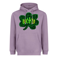 Lavender Lucky Shamrock St Patricks Day Heavyweight Hoodie - Bettercallsaul