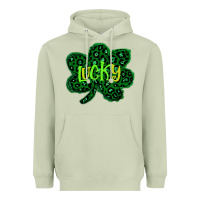 Matcha Lucky Shamrock St Patricks Day Heavyweight Hoodie - Bettercallsaul