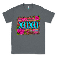 Charcoal Heather xoxo valentine's day pink roses and hearts Classic Tee - Jasminsmagicworld