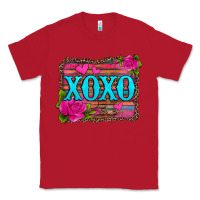 Red xoxo valentine's day pink roses and hearts Classic Tee - Jasminsmagicworld