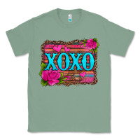 Xoxo Valentine's Day Pink Roses And Hearts Classic Tee | Teevron