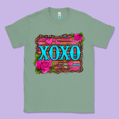 Xoxo Valentine's Day Pink Roses And Hearts Classic Tee Designed By Jasminsmagicworld