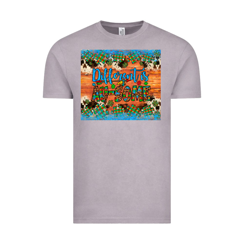 Different Is Au Some Autism Awareness Cowhide Leopard Tumbler Vintage Tee by Artiststas | Teevron