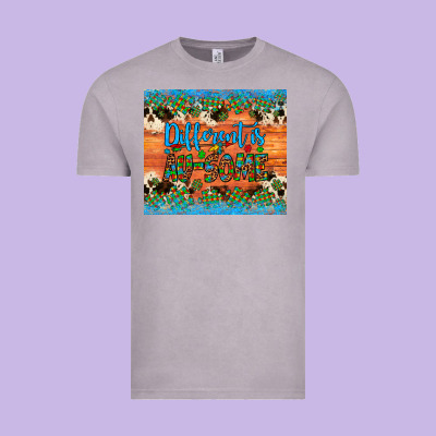 Different Is Au Some Autism Awareness Cowhide Leopard Tumbler Vintage Tee Designed By Artiststas