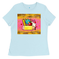 Baby Blue back to school custom name Ladies Tee - Zillion Design Studio