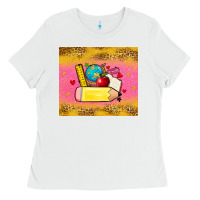 White back to school custom name Ladies Tee - Zillion Design Studio