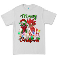 Dove Grey christmas roosters Premium Tee - RanaPortraitStore