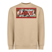 Mushroom love ladybug    license plate template Heavyweight Sweatshirt - BarkalooDesign
