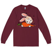 Burgundy so hoppin boujee easter bunny stanley Long Sleeve Tee - MaliasSmallBusiness