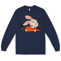 Navy so hoppin boujee easter bunny stanley Long Sleeve Tee - MaliasSmallBusiness