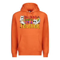 Carrot You Can't Scare Me I'm a Teacher Premium Hoodie - texasbilliewilder