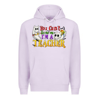Lilac You Can't Scare Me I'm a Teacher Premium Hoodie - texasbilliewilder