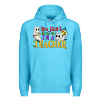 Ocean Blue You Can't Scare Me I'm a Teacher Premium Hoodie - texasbilliewilder