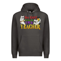 Smoke You Can't Scare Me I'm a Teacher Premium Hoodie - texasbilliewilder