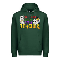 Sports Green You Can't Scare Me I'm a Teacher Premium Hoodie - texasbilliewilder