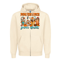 Sandshell pumpkin spice jesus christ Zipper Hoodie - MaliasSmallBusiness