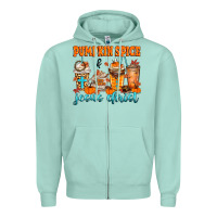 Seafoam pumpkin spice jesus christ Zipper Hoodie - MaliasSmallBusiness