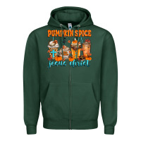 Sports Green pumpkin spice jesus christ Zipper Hoodie - MaliasSmallBusiness
