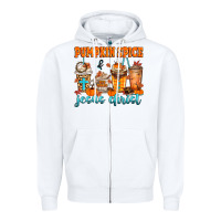 White pumpkin spice jesus christ Zipper Hoodie - MaliasSmallBusiness