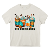 Cream tis' the season basketball coffee cups Heavy Core Tee - Zillion Design Studio