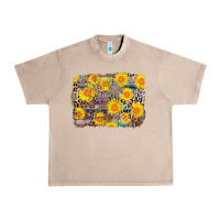 French Oak aztec sunflower leopard background Urban Heavy Tee - AdoDesignShop
