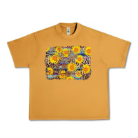 Peanut Butter aztec sunflower leopard background Urban Heavy Tee - AdoDesignShop