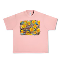 Salmon aztec sunflower leopard background Urban Heavy Tee - AdoDesignShop