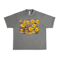 Tornado aztec sunflower leopard background Urban Heavy Tee - AdoDesignShop
