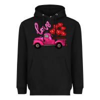 Black valentine's day turck with balloons Heavyweight Hoodie - RanaPortraitStore