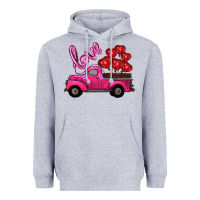 Heather Grey valentine's day turck with balloons Heavyweight Hoodie - RanaPortraitStore