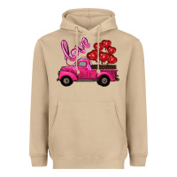 Mushroom valentine's day turck with balloons Heavyweight Hoodie - RanaPortraitStore