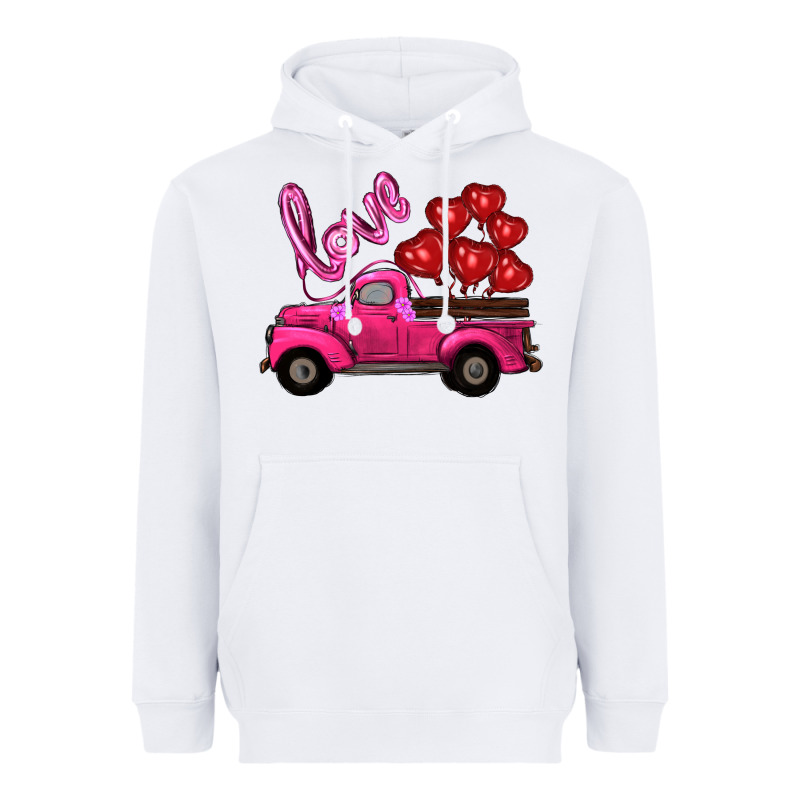 Valentine's Day Turck With Balloons Heavyweight Hoodie by RanaPortraitStore | Teevron