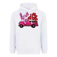 White valentine's day turck with balloons Heavyweight Hoodie - RanaPortraitStore