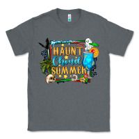 Charcoal Heather name spooky summer vibes Classic Tee - CowhideDigitalArt