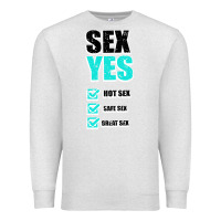 Sex Yes Hot Sex Safe Sex Great Sex Premium Sweatshirt | Teevron