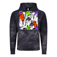 Cloud Black boo ghosts seamless pattern Vintage Hoodie - BundleAndBundleShop