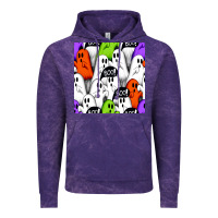 Cloud Purple boo ghosts seamless pattern Vintage Hoodie - BundleAndBundleShop