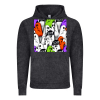 Vintage Arctic boo ghosts seamless pattern Vintage Hoodie - BundleAndBundleShop